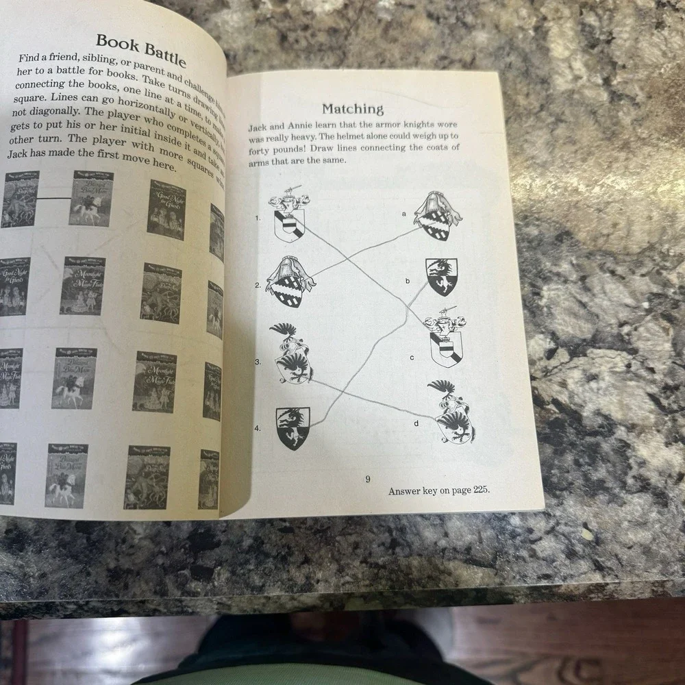 Games and Puzzles from the Tree House:- Mary Pope Osborne And 2‎ Books #24 & #36